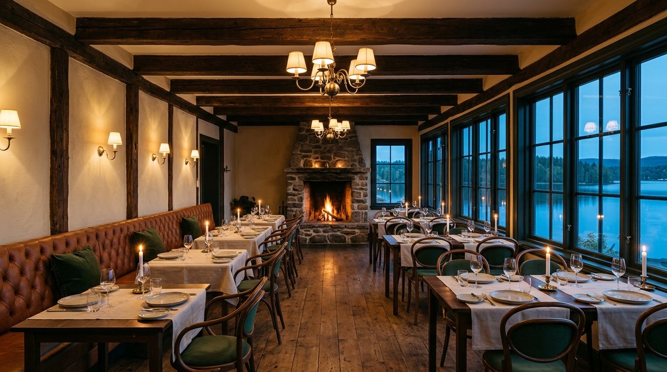 The main dining room at Eld & Björk
